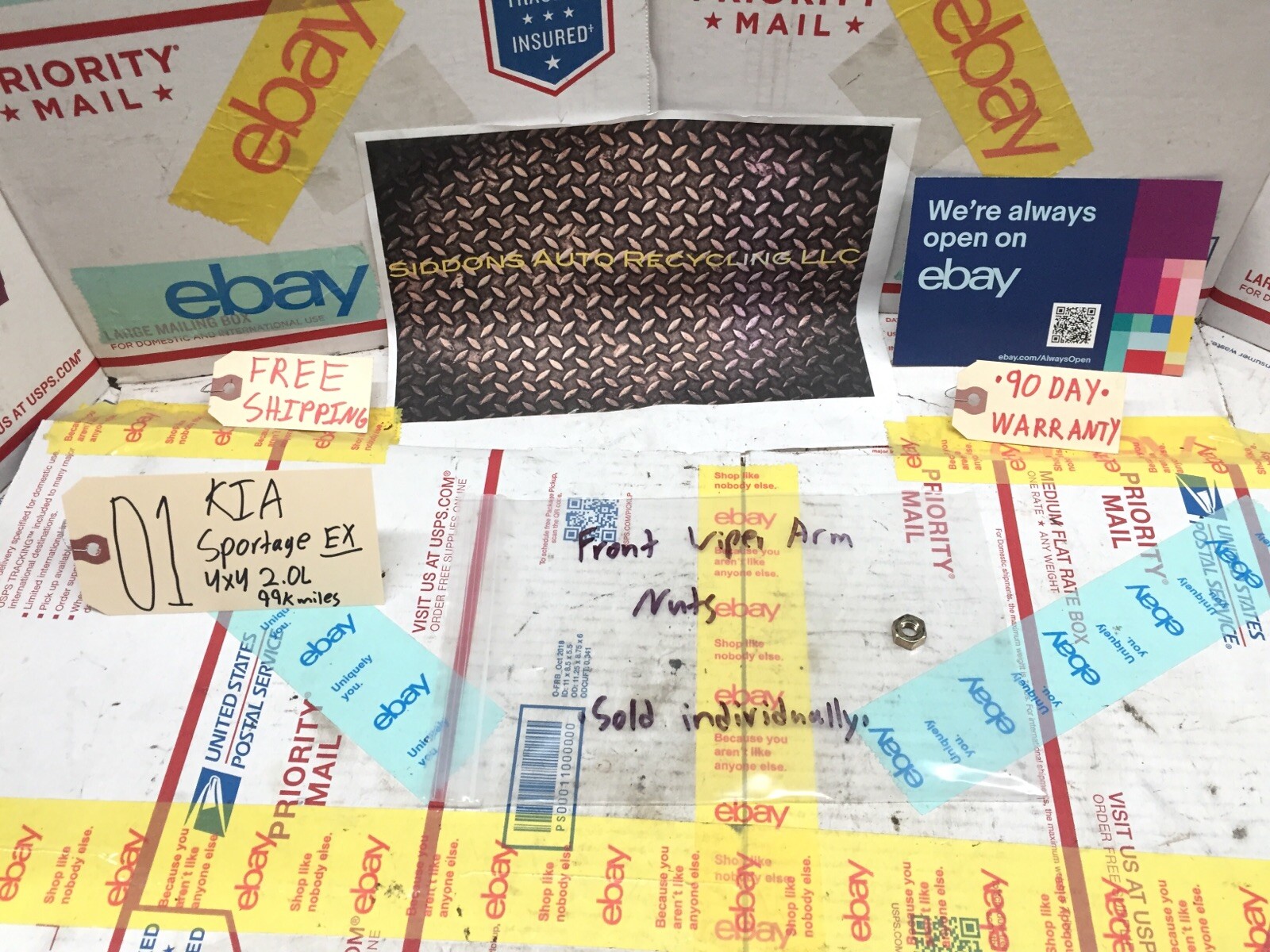 one 0102 KIA SPORTAGE FRONT WINDSHIELD WIPER ARM MOUNTING NUTS NUT eBay