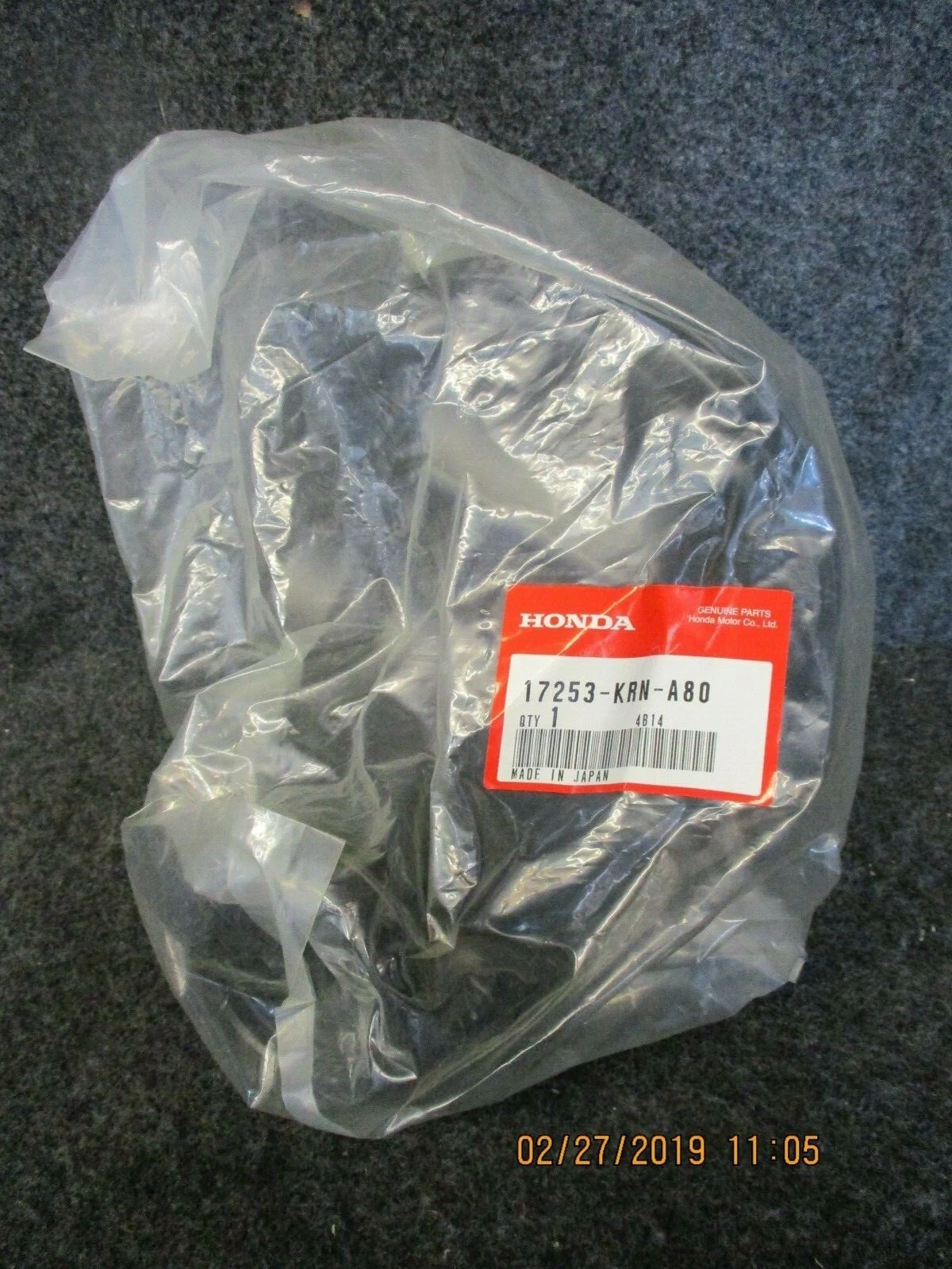 Honda CRF250 2014-2015 New genuine air intake rubber boot 17253-KRN-A80 CR4316