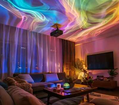 Aurora for Galaxy Star Projector with RGB LED Lights & Remote Control - Perfect