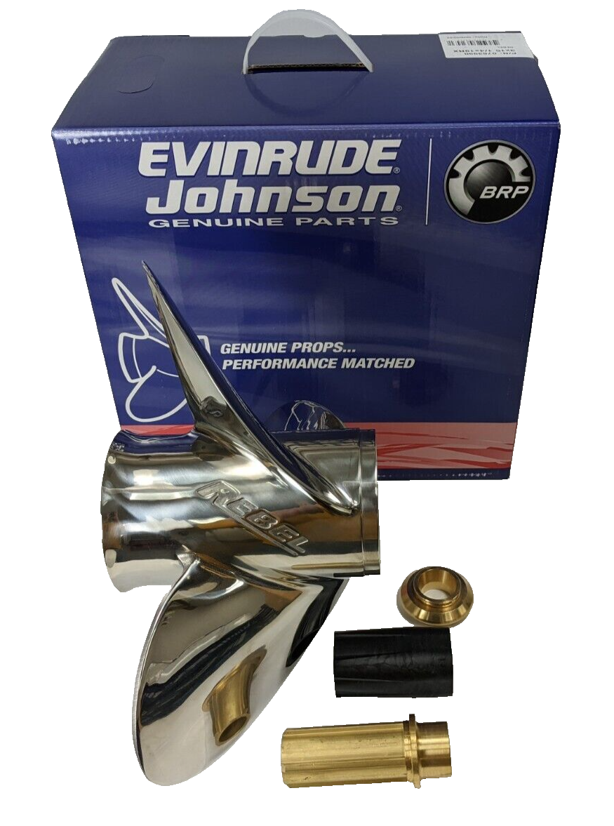 BRP 763990 Evinrude Rebel TBX 15-1/4x19P Stainless Propeller
