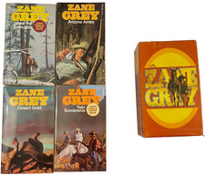 ZANE GREY box set 4 paperbacks Arizona Ames Desert Gold Twin Sombreros 1976