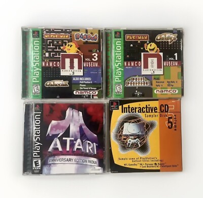 Playstation PS1 Atari Anniversary Ed. Redux, Namco Museum 1 & 3 Interactive 5