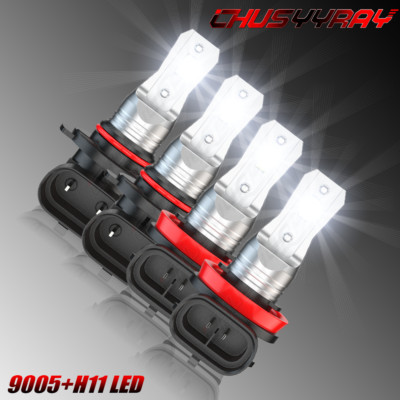 For Peterbilt 579 389 LED Combo Bulbs Headlight High Low Beam 9005 ...