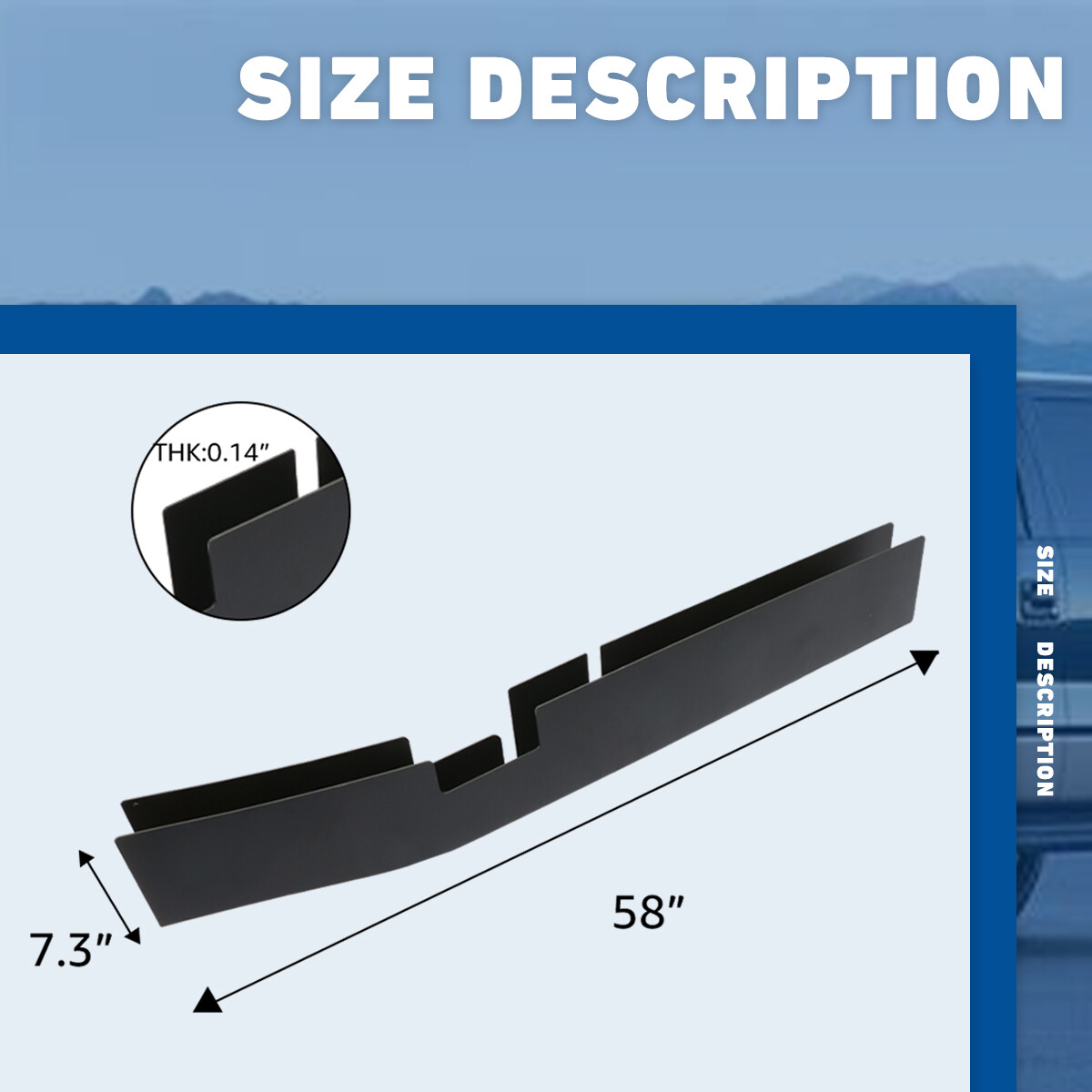 Mid Frame Rail Rust Repair Kit For 2004-2008 Ford F150 Super Crew Cab 4 Doors
