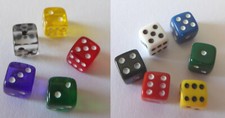 Bunte Würfel Mini-Würfel Spiele Puppenhaus Puppenstube Diorama Miniatur 1:12 5mm