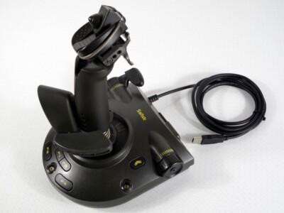 Logitech Saitek Cyborg 3D II USB PC Joystick Flightstick Landwirt Simulator