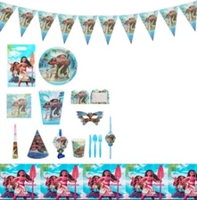 Moana Party Tablewear Set 136pcs