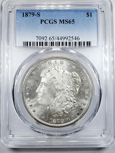 1879 S Morgan Silver Dollar - PCGS MS65