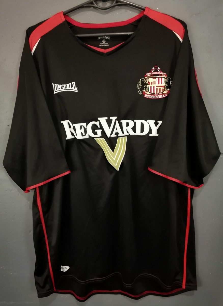 MEN'S LONSDALE FC SUNDERLAND 2005/2006 AWAY SOCCER FOOTBALL SHIRT