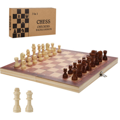 Schachspiel Handarbeit klappbares Brett Backgammon 29x29CM ECHTEM board Schach