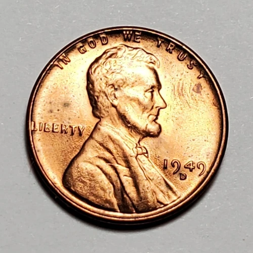 1949 D LINCOLN WHEAT PENNY UNC #C1186