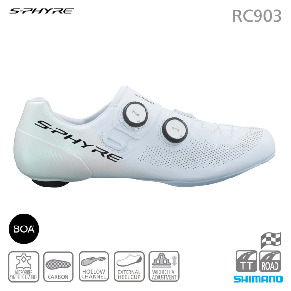 SHIMANO-RC903 SPD SHOES White 45E (Wide) | eBay
