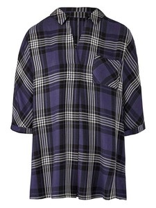 plus size purple blouse