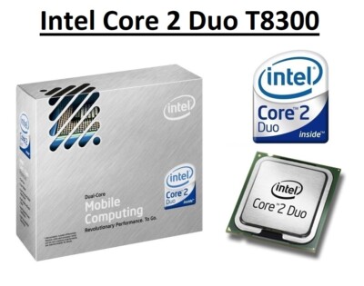 Intel Core 2 Duo T8300 SLAYQ Dual-Core-Prozessor 2,4 GHz, Sockel P, 35 W CPU