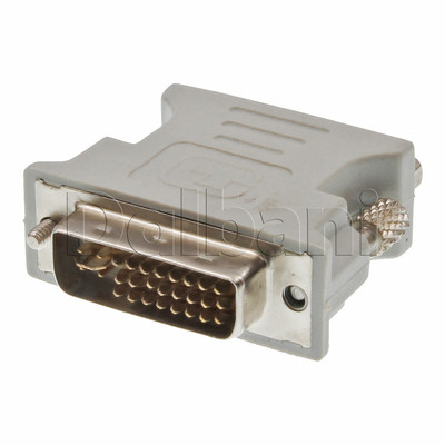 3pcs New VGA Female to DVI 24+5 Male Connector Adapter HD TV PC White