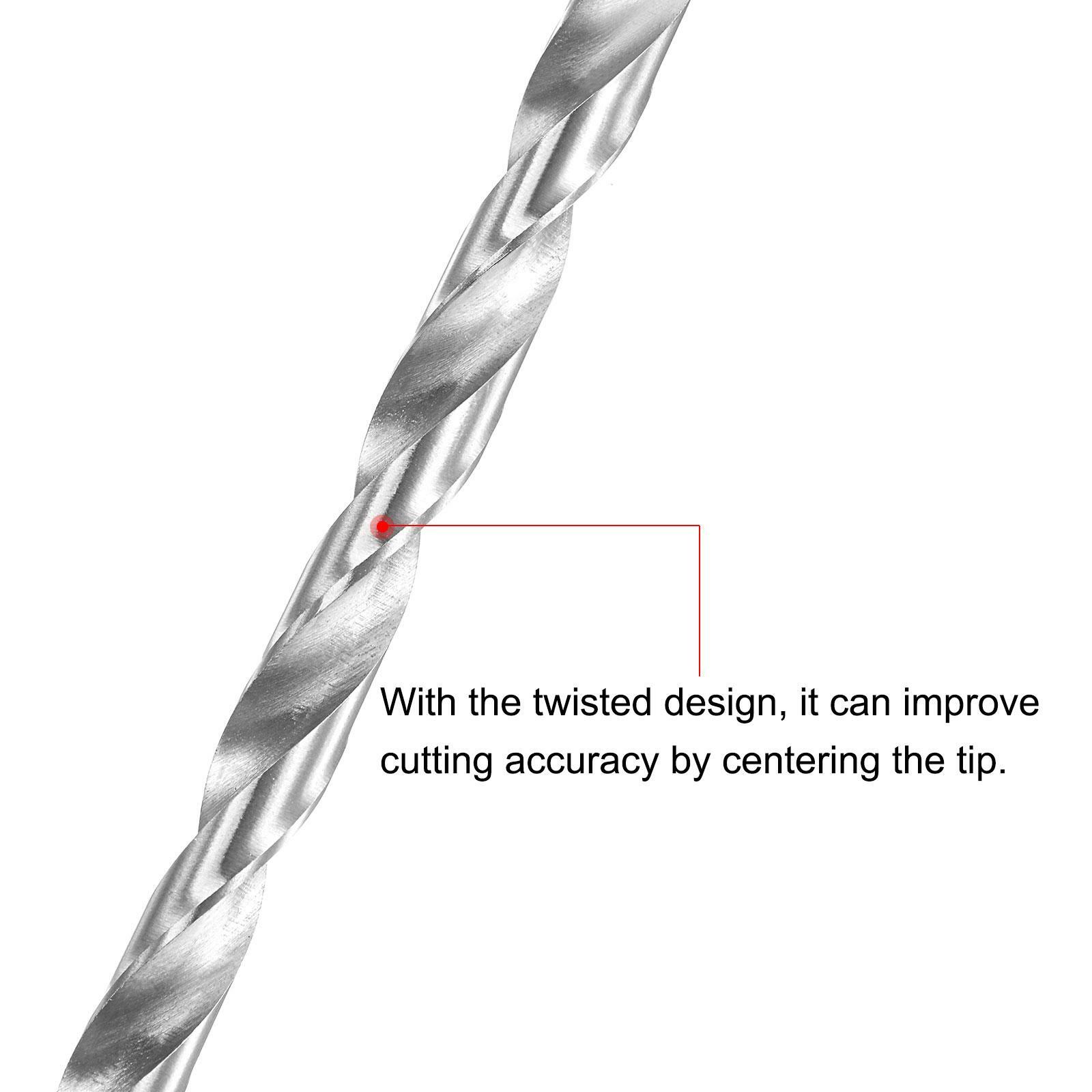 CoCud 6542 High Speed Steel Twist Drill Bits, 8.8mm Diameter 123mm