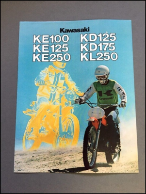 1979 Kawasaki Motorcycle Bike Vintage Brochure Catalog - KE100