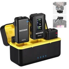 Neewer CM28 Wireless Lavalier Microphone System with Charging Case