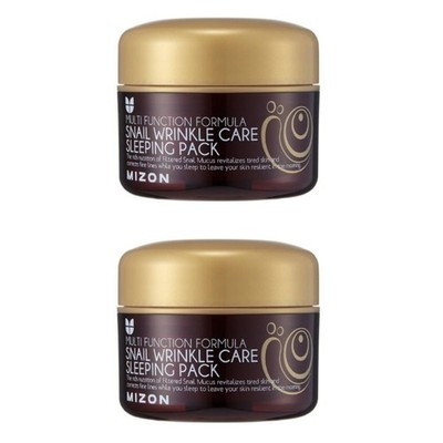 MIZON Snail Wrinkle Care Sleeping Pack 76g*2Pcs - FREE SHIPPING