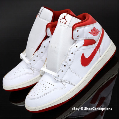 Nike Air Jordan 1 Mid SE Shoes White Lobster Dune Red FJ3458-160 Men's Sizes NEW