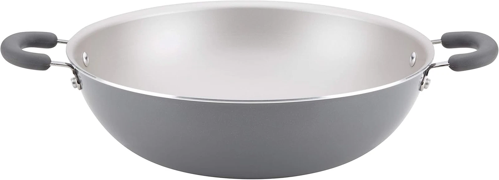 12022 Create Delicious Nonstick Wok/Stir Fry Pan, 14.25 Inch - Gray Shimmer