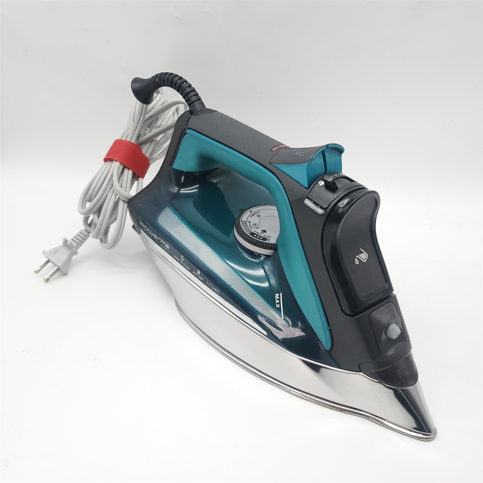 Rowenta Pro Master German Made Clothes & Garment Steam Iron 210 g/min-Black&Teal