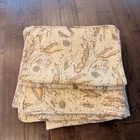 Tommy Bahama Home Caribbean Map Quilt Shams Set Tan Coastal Nautical 3pc Full