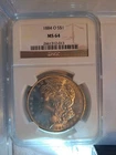 1884-O Morgan Silver Dollar NGC MS64 S$1 New Orleans Minted Beautiful Luster!
