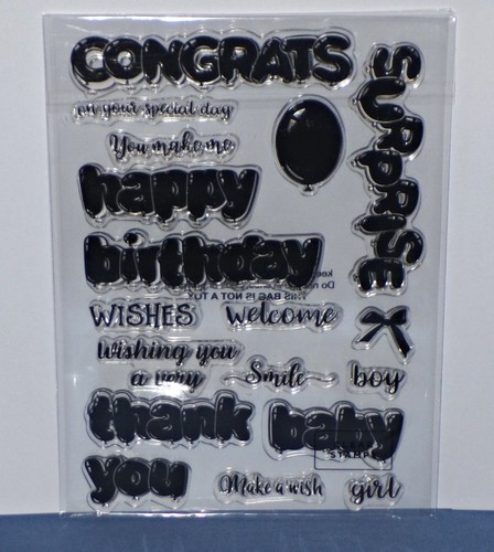 Balloon Stamps & Dies Happy Birthday Friend Hello Party HTF Crafters Companion - Picture 3 of 4
