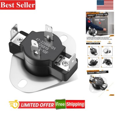 Limit Switch Fits Rheem Furnace Water Heater Auto Reset L105-10F 1-Pack