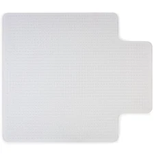 Staples 45" x 53" Low Pile Carpet Chair Mat Lip 567298