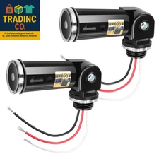 2-Pack, Dusk to Dawn/Day Night Sensor, Photoelectric Switch, Photo Cell Sensor, 