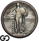 1918-D Standing Liberty Quarter, Key Date, XF