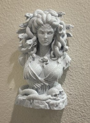 Medusa Wall Sculpture | 8  Gothic Mythology Statue | Medusa Bust Art Home Decor