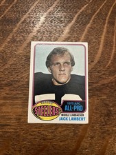 1976 Topps Jack Lambert #220 (RC) Rookie Card VG-VGEX. rookie card picture