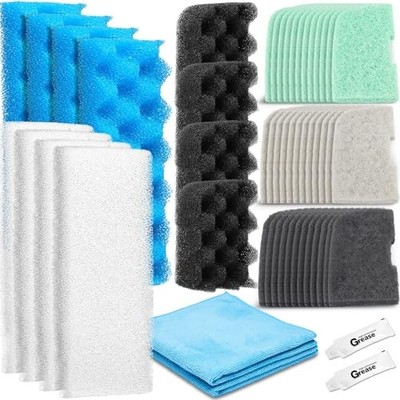 52 Pcs Replacement Filter Media Kit Compatible with Fluval 306/307 Aquarium