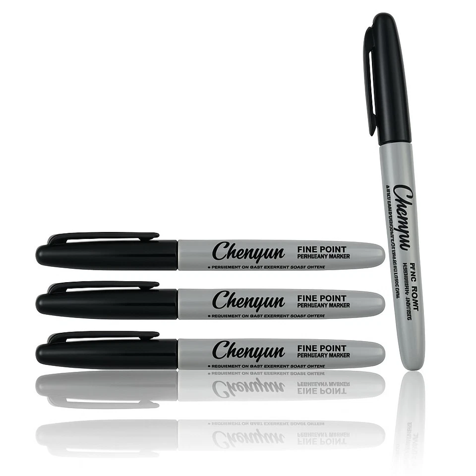 4x Folienmarker Permanent Marker CD Universalmarker Folienschreiber in Schwarz  - Bild 3 von 3
