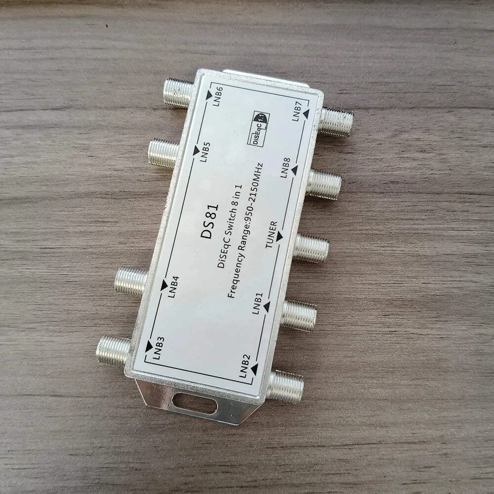 Nuevo Interruptor DISEqC Impermeable 4/8x1 FTA Multi-Interruptor para Receptor de Satélite