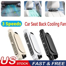 Mini Usb Car Suv Seat Back Cooling Fan Portable 3 Speed Headrest Silent Cooler