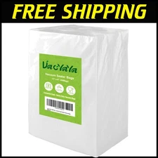 Durable BPA-Free 200 Count Vacuum Bags - Preserve Food Freshness Effortlessly