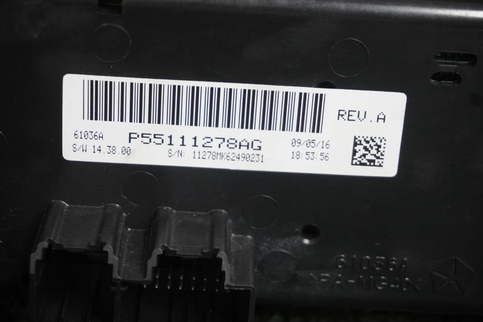 2014 2015 2016 JEEP COMPASS TEMPERATURE AC Control PANEL OEM 55111278AG - Image 3 of 4