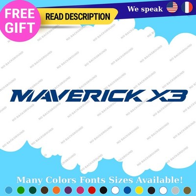 Fits Maverick X3 Decal Vinyl Sticker Can-Am Team Outlander BRP Spyder Ryker ATV