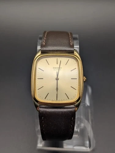 Vintage Seiko 6030-5210 1982 Quartz Men's Gold Dial Watch JDM Japan