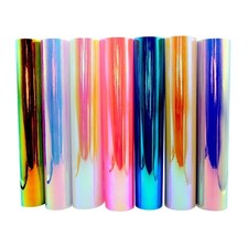 TECKWRAP Holographic Opal Craft Vinyl 12" x 12" 7 Sheets/Pack for Craft Cutte...