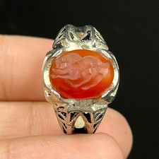 Ancient Roman Bronze Intaglio Ring