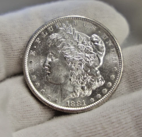 1881 S US Morgan Silver Dollar $1 Unc