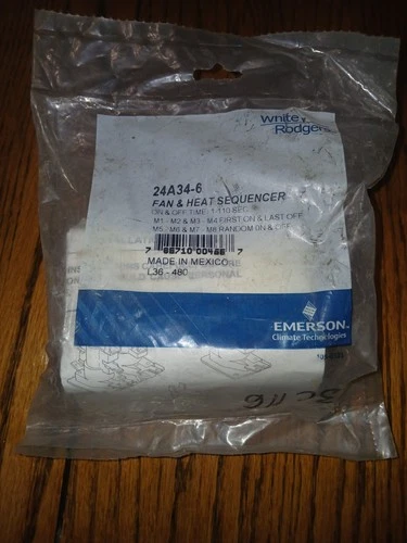 Emerson 24A34-6 Electric Heat Sequencer with 4 Switches