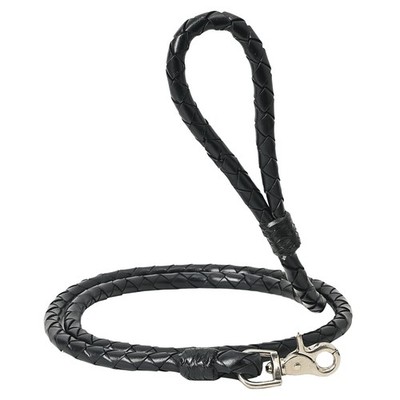 KK HILASON Braided Genuine Leather Dog Leash with Heavy Duty  Snap  Durable