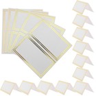 50 Pcs Double-sided Hot Stamping Place Card Birthday Party Banquet