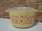 Vintage Pyrex Glass Daisy Silhouette Covered Bowl Dish 473-B